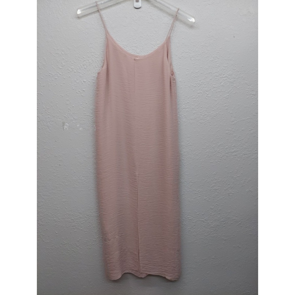 All‎ Row Dress Womens Small Blush Pink Spaghetti Strap Flowy Midi Layered Beach